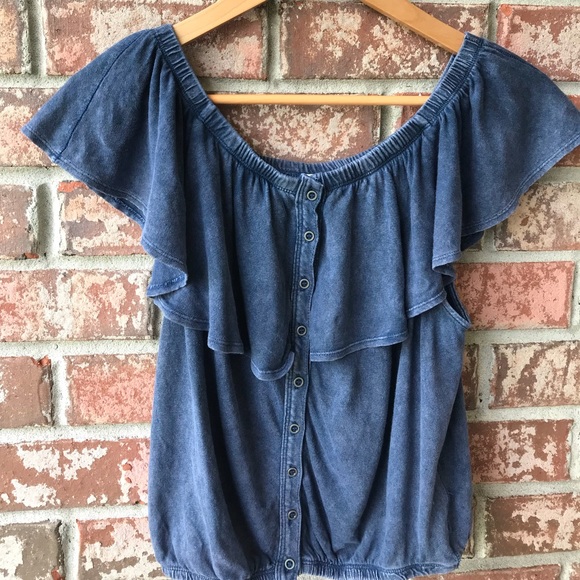 We The Free Tops - We The Free Indigo Crop Top Woman’s Medium
